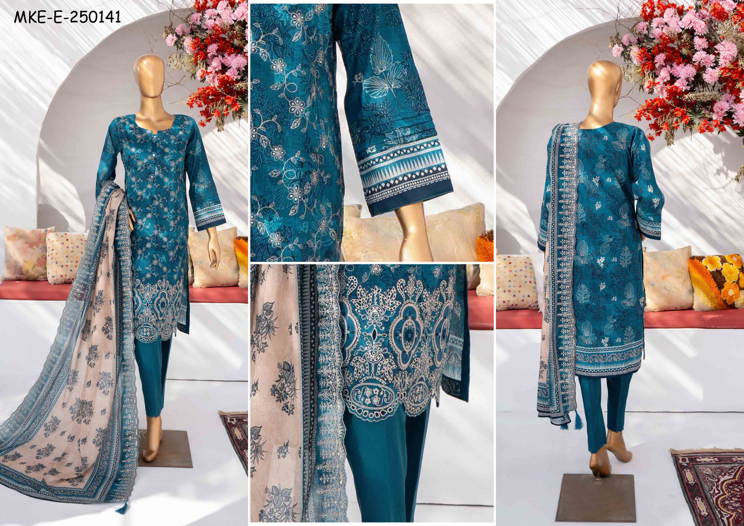 Mehak Premium Embroidered 3-Piece MKE-E-250141