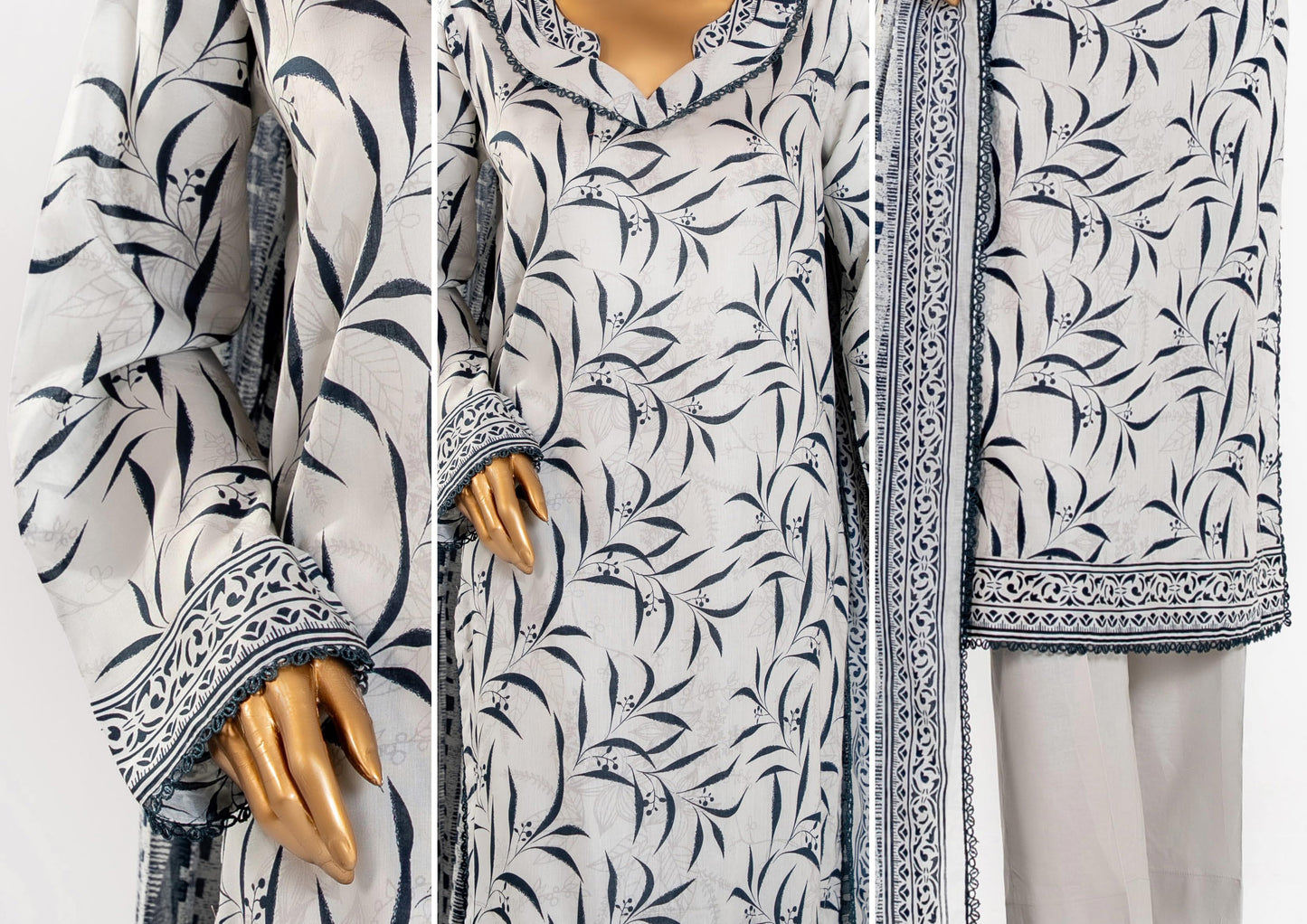 Mahira Essential Printed 3-Piece – Article [MEH-D-26502]