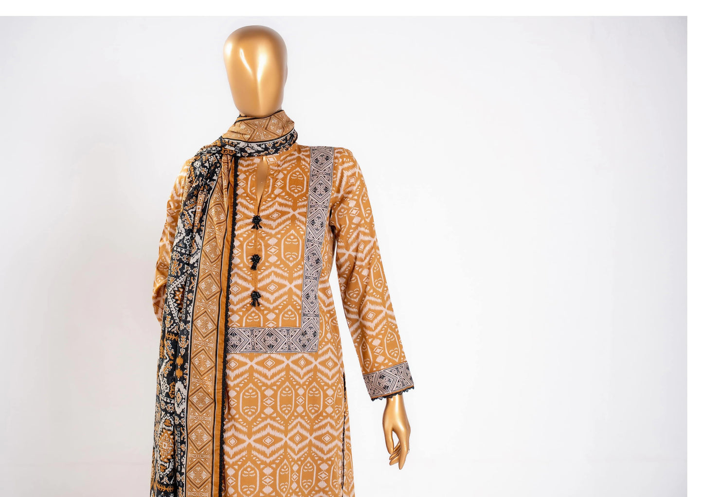 Mahira Essential Printed 3-Piece – Article [MEH-D-26506]