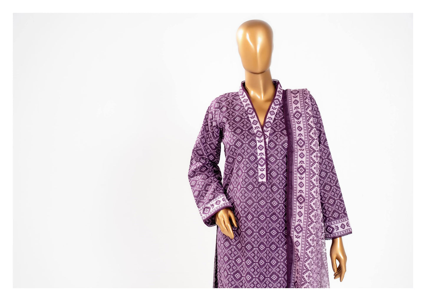 Mahira Essential Printed 3-Piece – Article [MEH-D-26508]