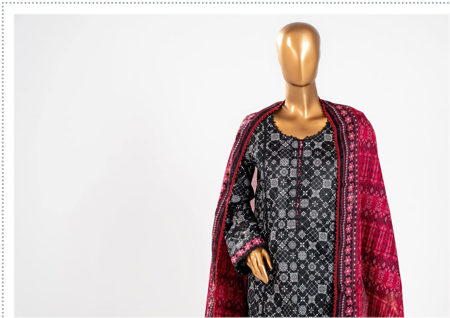 Mahira Essential Printed 3-Piece – Article [MEH-D-26510]