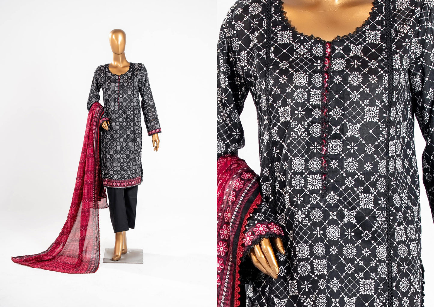 Mahira Essential Printed 3-Piece – Article [MEH-D-26510]