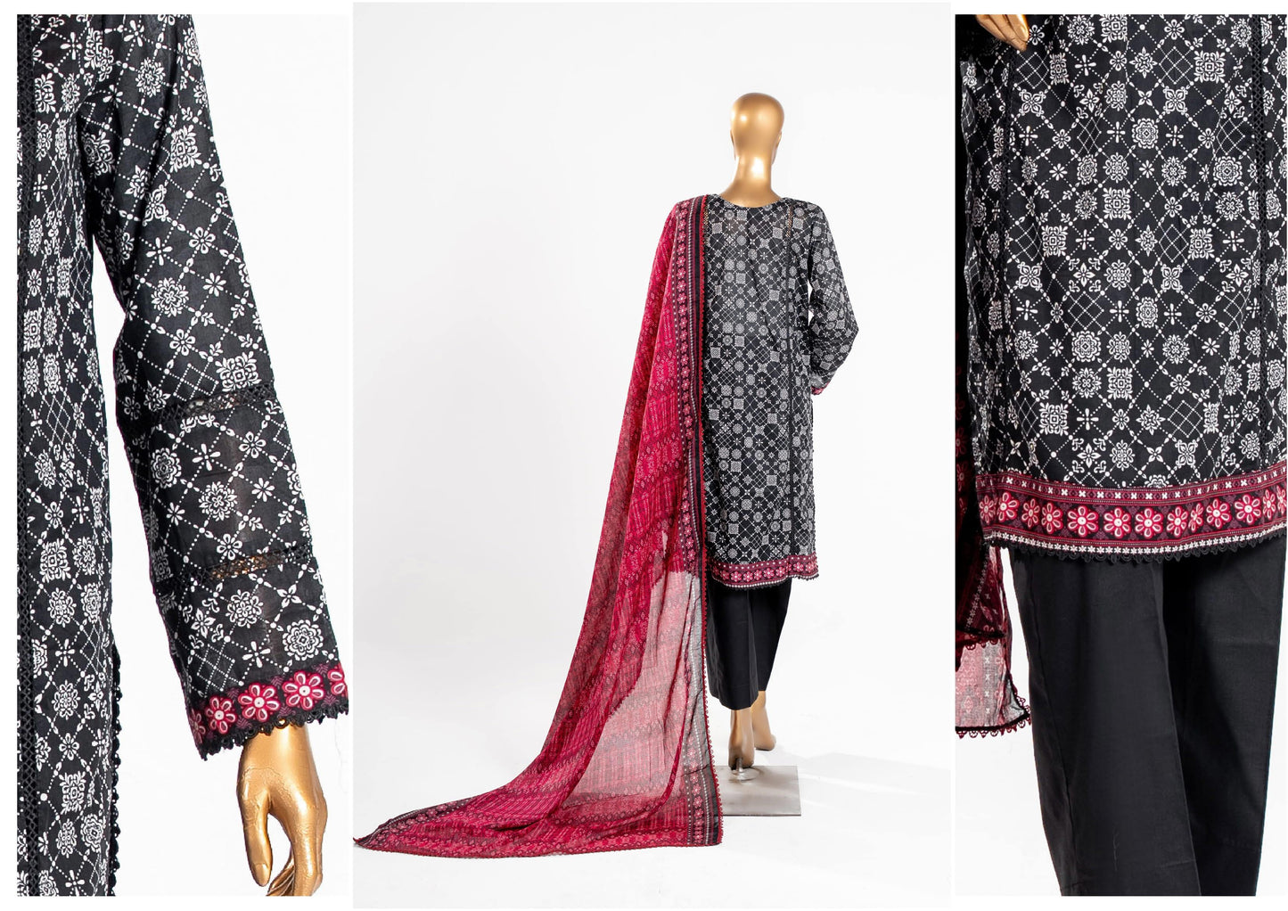 Mahira Essential Printed 3-Piece – Article [MEH-D-26510]