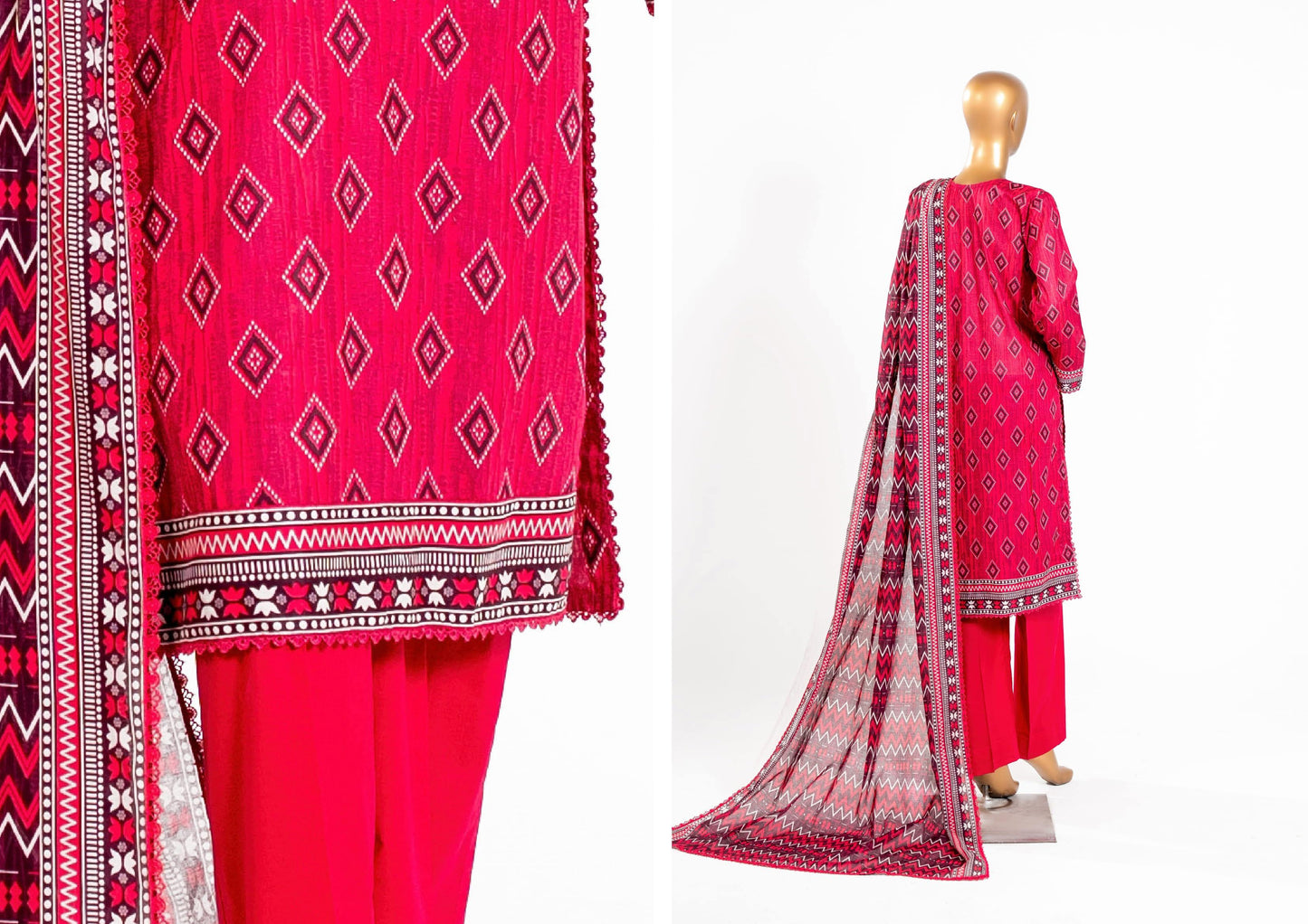 Mahira Essential Printed 3-Piece – Article [MEH-D-26511]