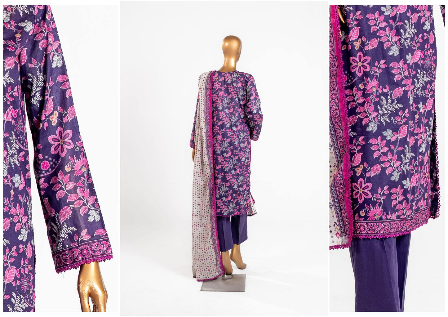 Mahira Essential Printed 3-Piece – Article [MEH-D-26512]