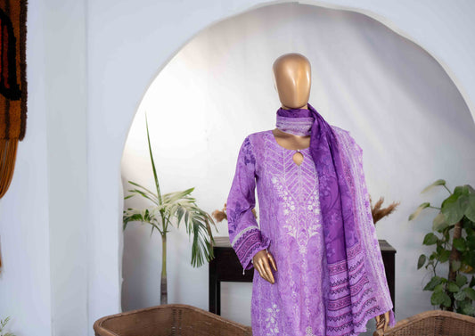 Mehak Premium Embroidery 3-Piece – Article [MEK-E-250149]