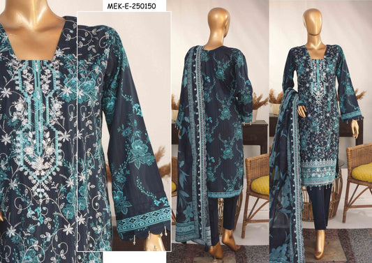 Mehak Premium Embroidery 3-Piece – Article [MEK-E-250150]