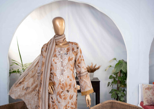 Mehak Premium Embroidery 3-Piece – Article [MEK-E-250156]