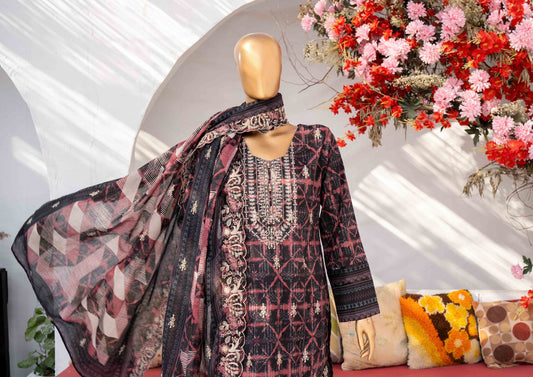 Mehak Premium Embroidered 3-Piece – [MKE-E-250144]