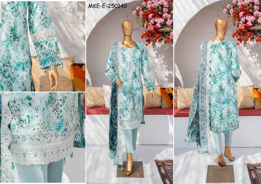 Mehak Premium Embroidered 3-Piece – [MKE-E-250140]