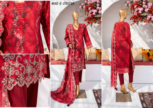 Mehak Premium Embroidered 3-Piece [MKE-E-250138]