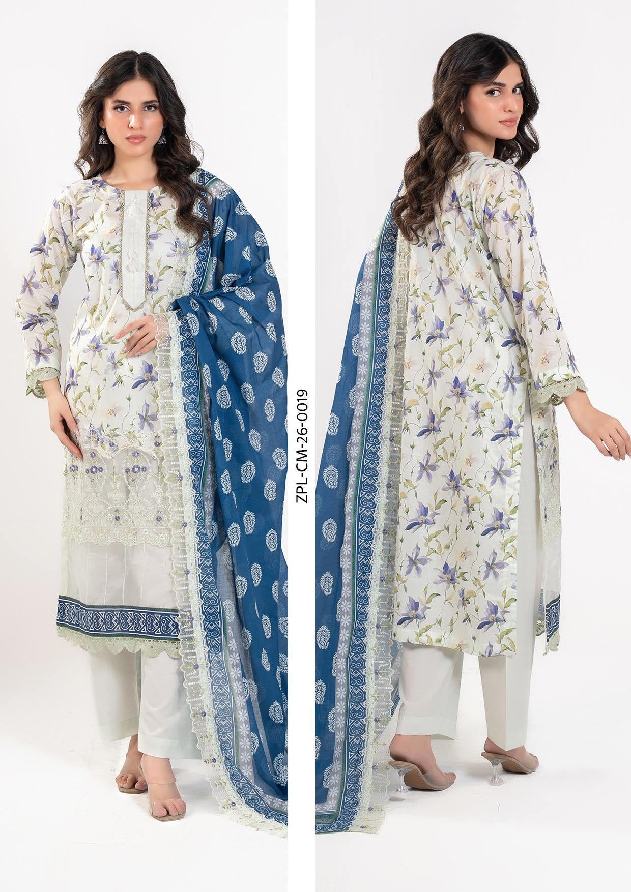 Zesh Premium Embroidery 3-Piece –  Article [ZPL-CM-26-0019]