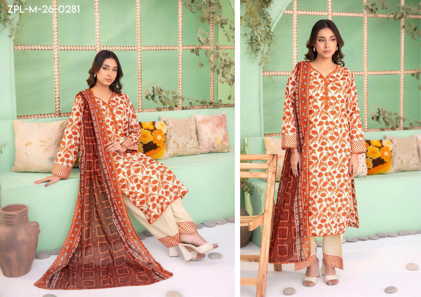Zesh Premium Printed 3-Piece – Article [ZPL-M-26 0281]